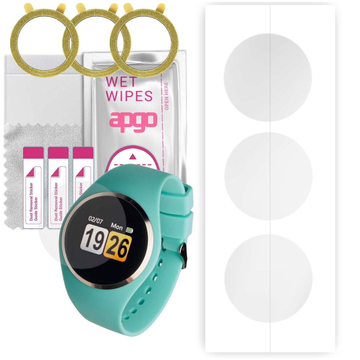 3x Folia hydrożelowa do Garett Women Ida - apgo Smartwatch Hydrogel Protection Ochrona na ekran smartwatcha