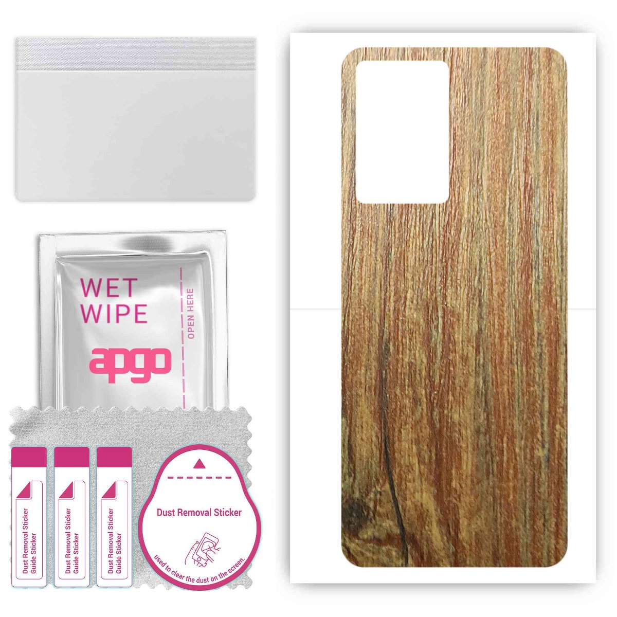 Folia naklejka skórka strukturalna na TYŁ do OnePlus Nord N20 SE -  Drewno Sosna Antyczna - apgo SKINS