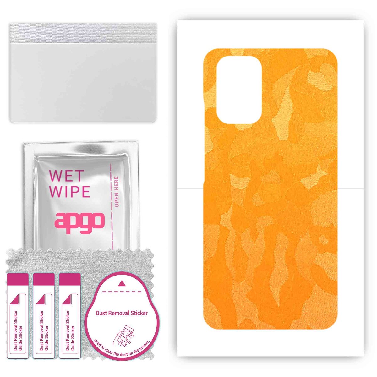 Folia naklejka skórka strukturalna na TYŁ do Xiaomi Poco M5s -  Moro | Camo Żółty - apgo SKINS