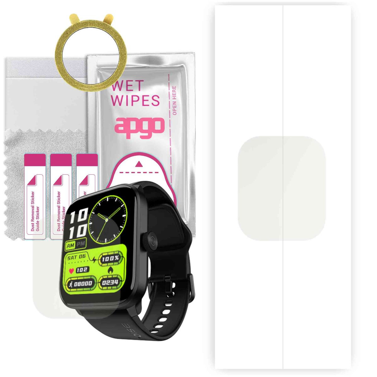 1x Folia hydrożelowa MATOWA do Noise ColorFit Pro 4 GPS - apgo Smartwatch Hydrogel MATTE Protection Ochrona na ekran smartwatcha