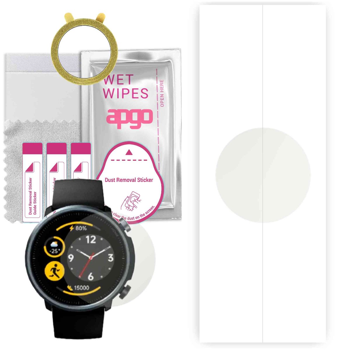 1x Folia hydrożelowa MATOWA do Mibro Watch A1 - apgo Smartwatch Hydrogel MATTE Protection Ochrona na ekran smartwatcha
