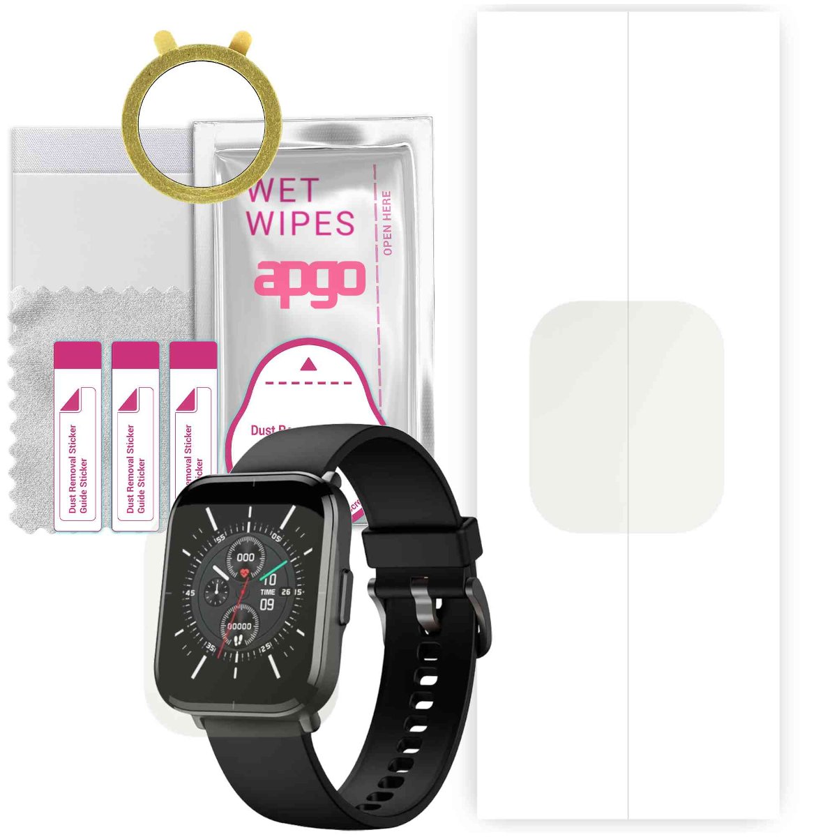 1x Folia hydrożelowa MATOWA do Mibro Color - apgo Smartwatch Hydrogel MATTE Protection Ochrona na ekran smartwatcha