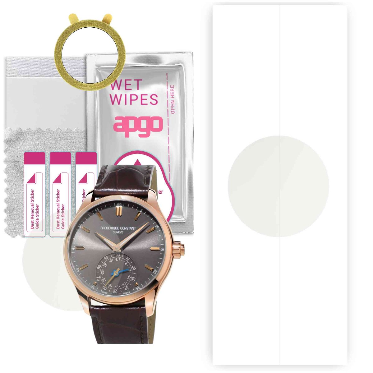 1x Folia hydrożelowa MATOWA do Frederique Constant Vitality Ladies Hybrid Smartwatch - apgo Smartwatch Hydrogel MATTE Protection Ochrona na ekran...