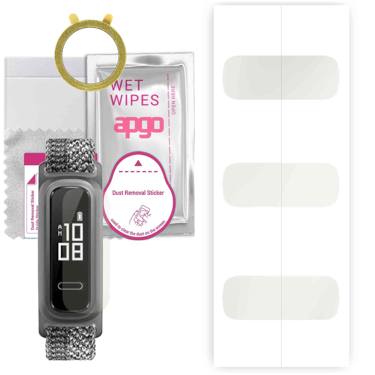 1x Folia hydrożelowa MATOWA do Huawei Band 4e - apgo Smartwatch Hydrogel MATTE Protection Ochrona na ekran smartwatcha