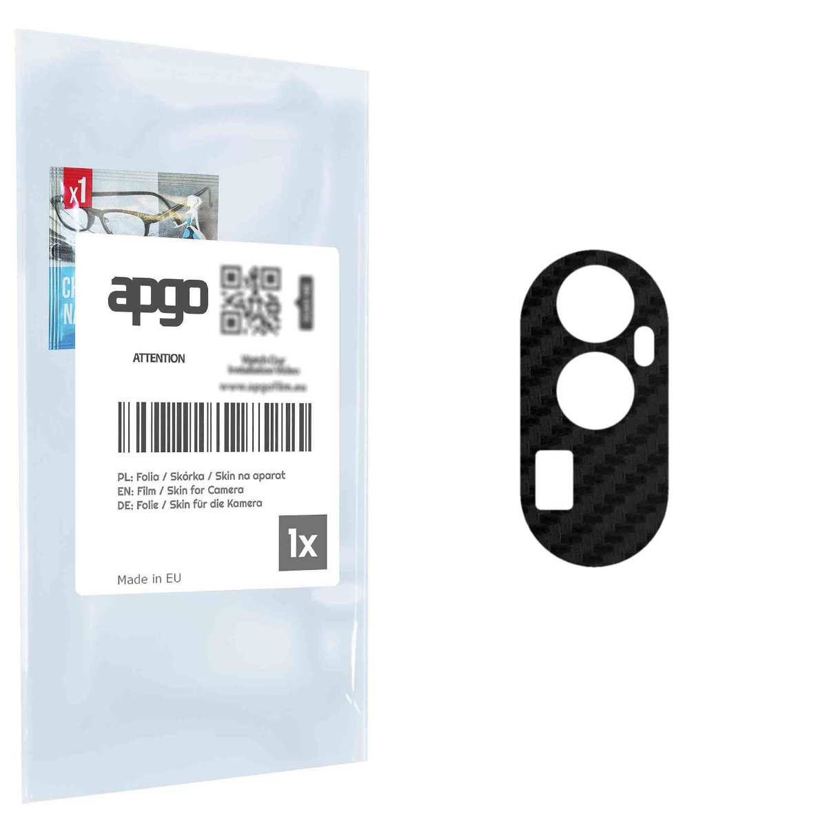 Folia naklejka skórka strukturalna na wyspę aparatu do Oppo Reno 10 Pro+  - różne kolory na kamerę, obiektyw apgo SKINS Lens Protector