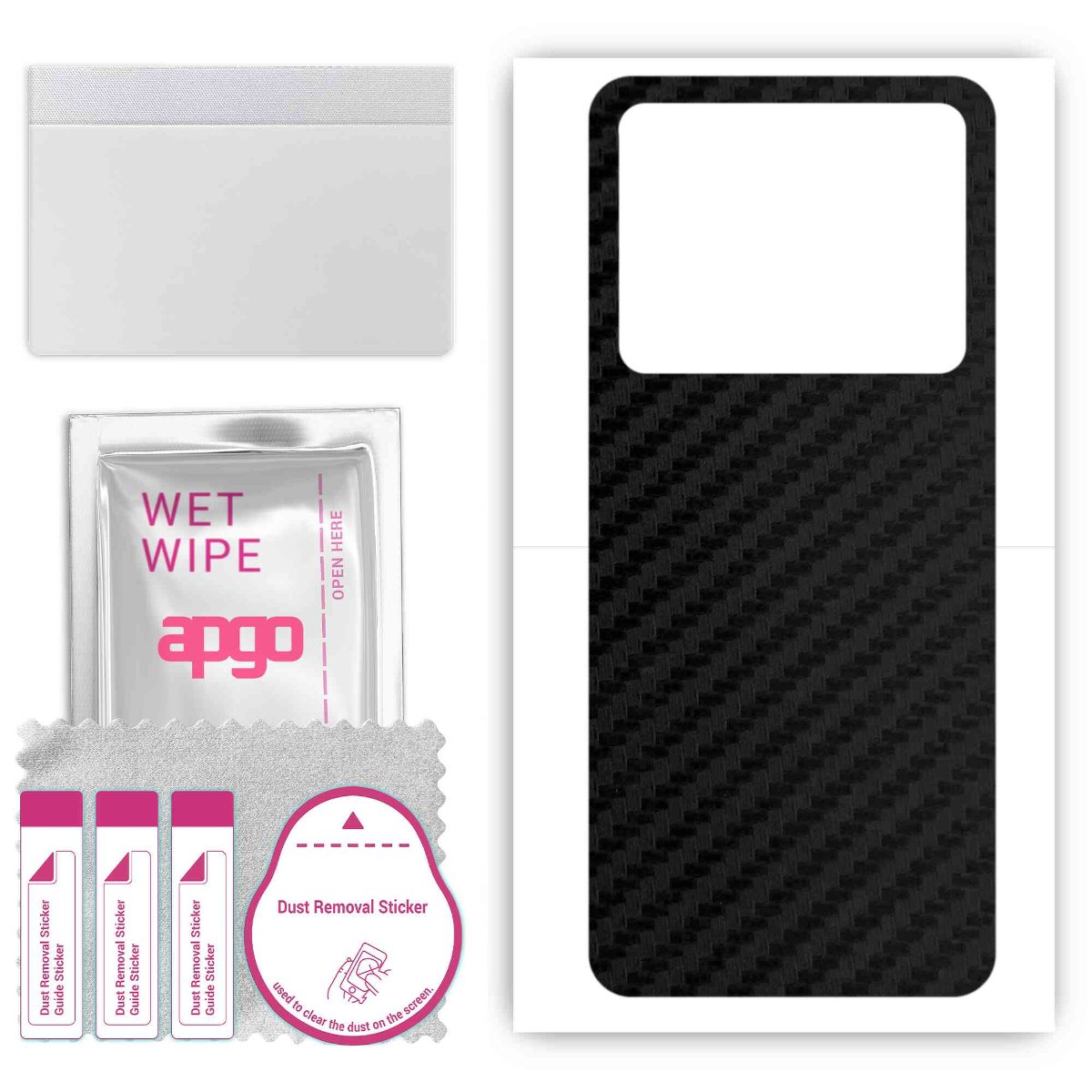 Folia naklejka skórka strukturalna na TYŁ do HTC U23 - Carbon - apgo SKINS