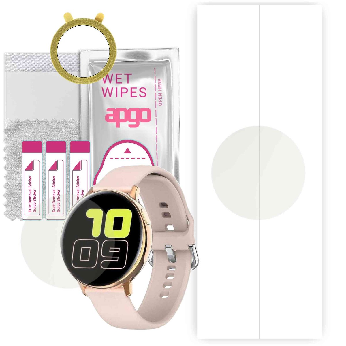 1x Folia hydrożelowa MATOWA do Pacific Pink PC00129 - apgo Smartwatch Hydrogel MATTE Protection Ochrona na ekran smartwatcha