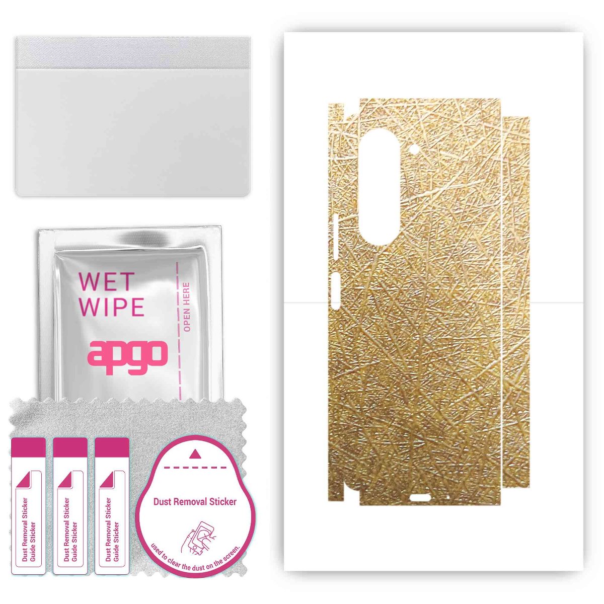 Folia naklejka skórka strukturalna na TYŁ+BOKI do Samsung Galaxy Z Fold5 -  Tkanina Włókno - apgo SKINS