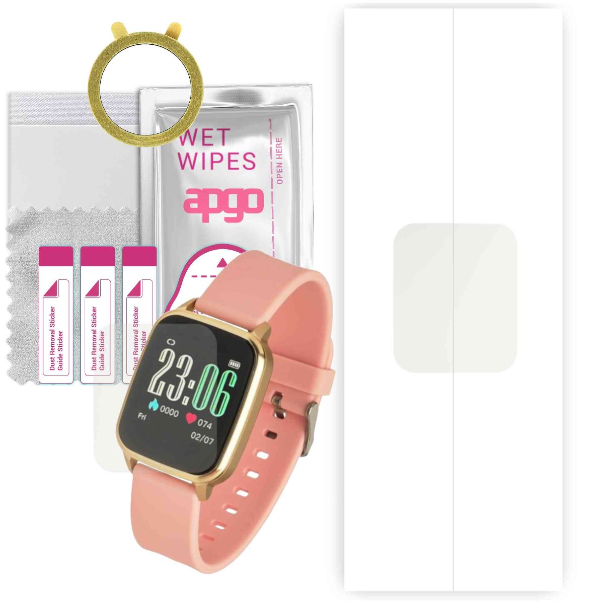 1x Folia hydrożelowa MATOWA do Garett Women Ada - apgo Smartwatch Hydrogel MATTE Protection Ochrona na ekran smartwatcha