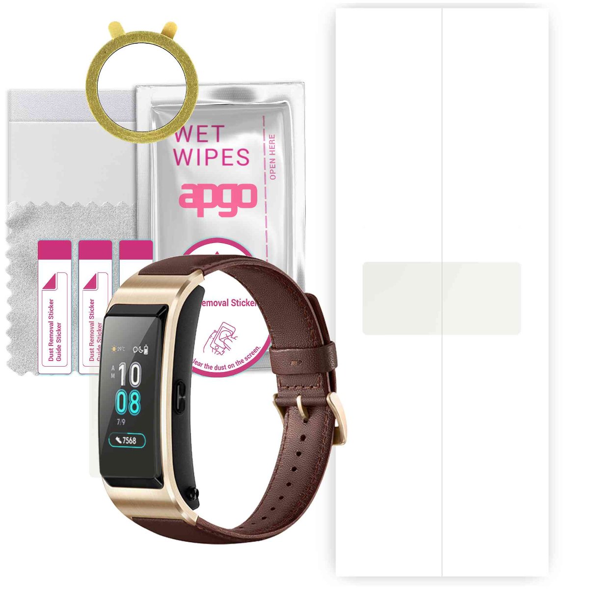 1x Folia hydrożelowa MATOWA do Huawei TalkBand B5 - apgo Smartwatch Hydrogel MATTE Protection Ochrona na ekran smartwatcha