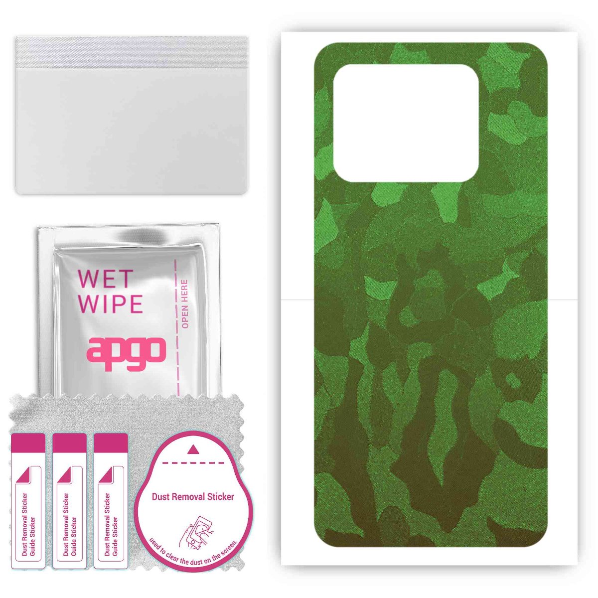 Folia naklejka skórka strukturalna na TYŁ do Vivo iQOO Neo8 -  Moro | Camo Zielony - apgo SKINS