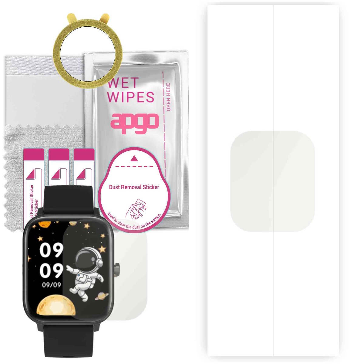 1x Folia hydrożelowa MATOWA do Colmi P8 GT - apgo Smartwatch Hydrogel MATTE Protection Ochrona na ekran smartwatcha