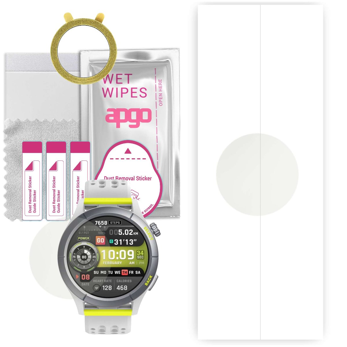 1x Folia hydrożelowa MATOWA do Amazfit Cheetah - apgo Smartwatch Hydrogel MATTE Protection Ochrona na ekran smartwatcha