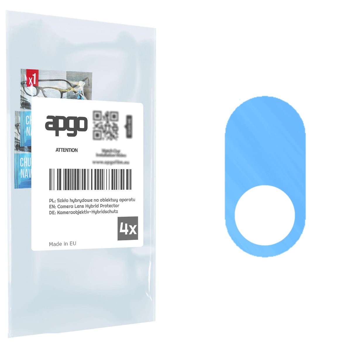 4x Szkło hybrydowe na aparat obiektyw kamerę 9H do Hammer Dig - apgo hybrid Camera Lens Protector