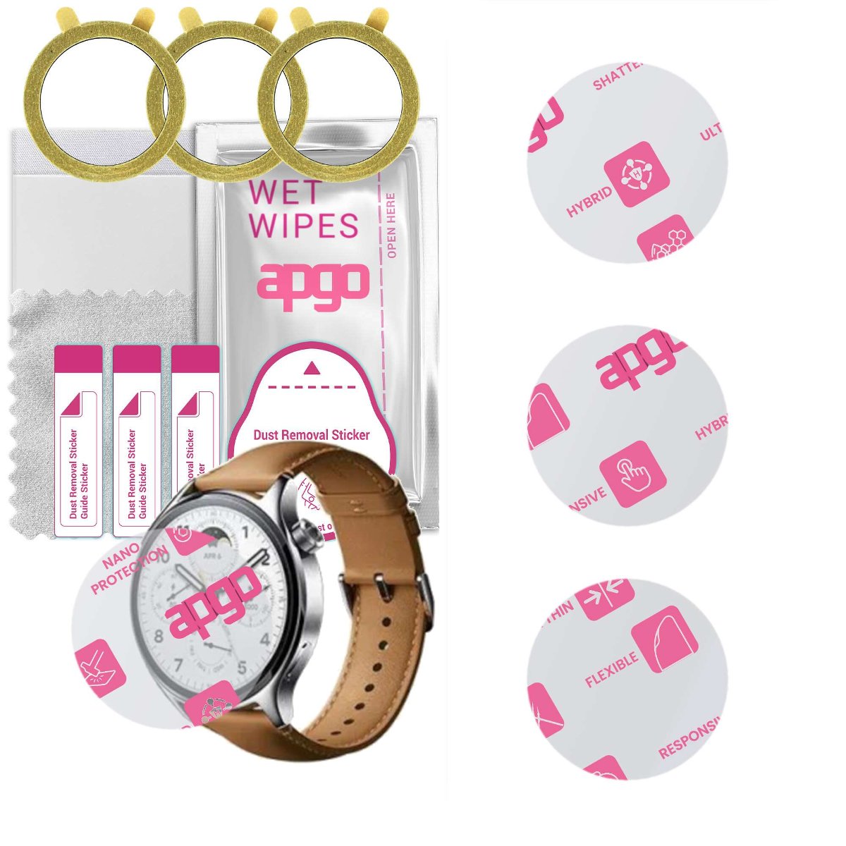 3x Szkło Hybrydowe do Xiaomi Watch S1 Pro