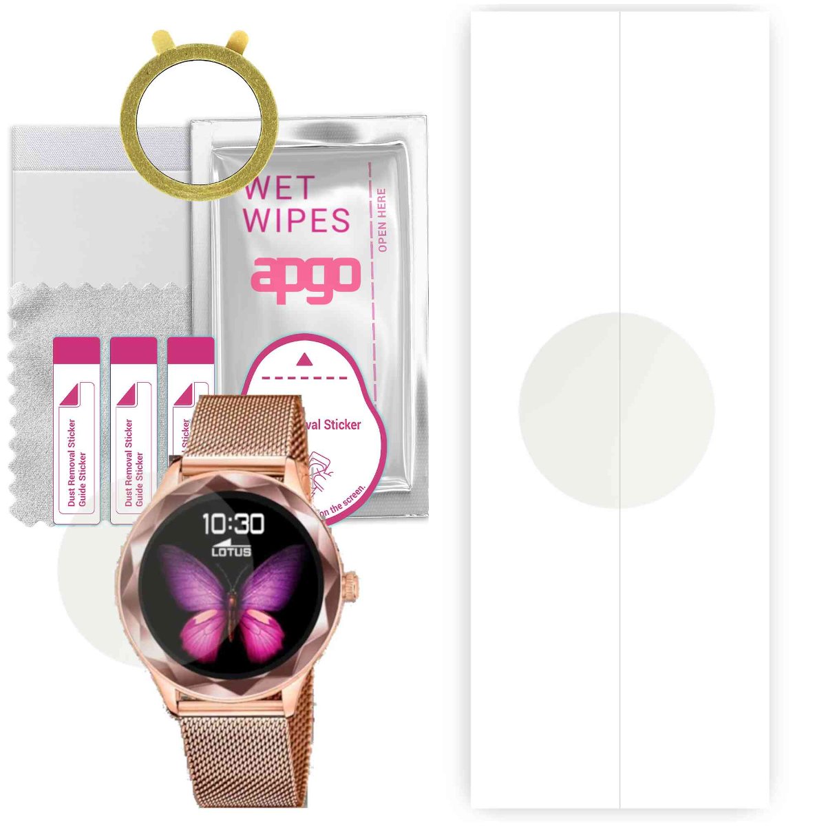 1x Folia hydrożelowa MATOWA do Lotus Smartwatch 50036/1 - apgo Smartwatch Hydrogel MATTE Protection Ochrona na ekran smartwatcha