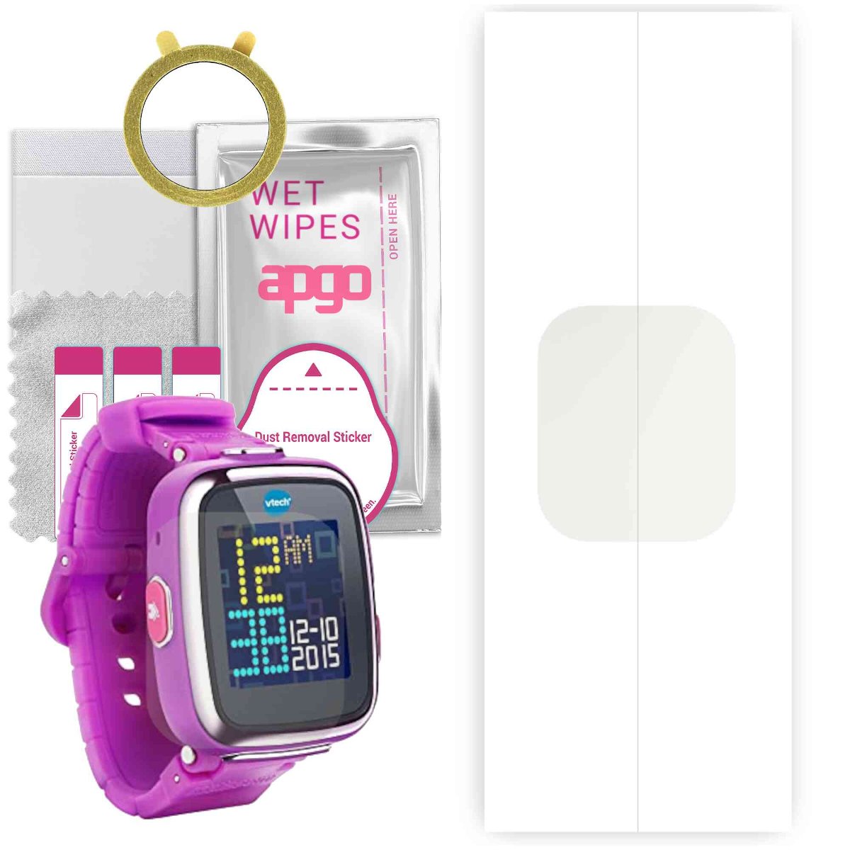 1x Folia hydrożelowa MATOWA do Kidizoom 2 - apgo Smartwatch Hydrogel MATTE Protection Ochrona na ekran smartwatcha