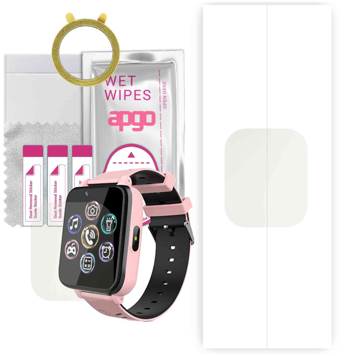 1x Folia hydrożelowa MATOWA do VGg15 X18 - apgo Smartwatch Hydrogel MATTE Protection Ochrona na ekran smartwatcha