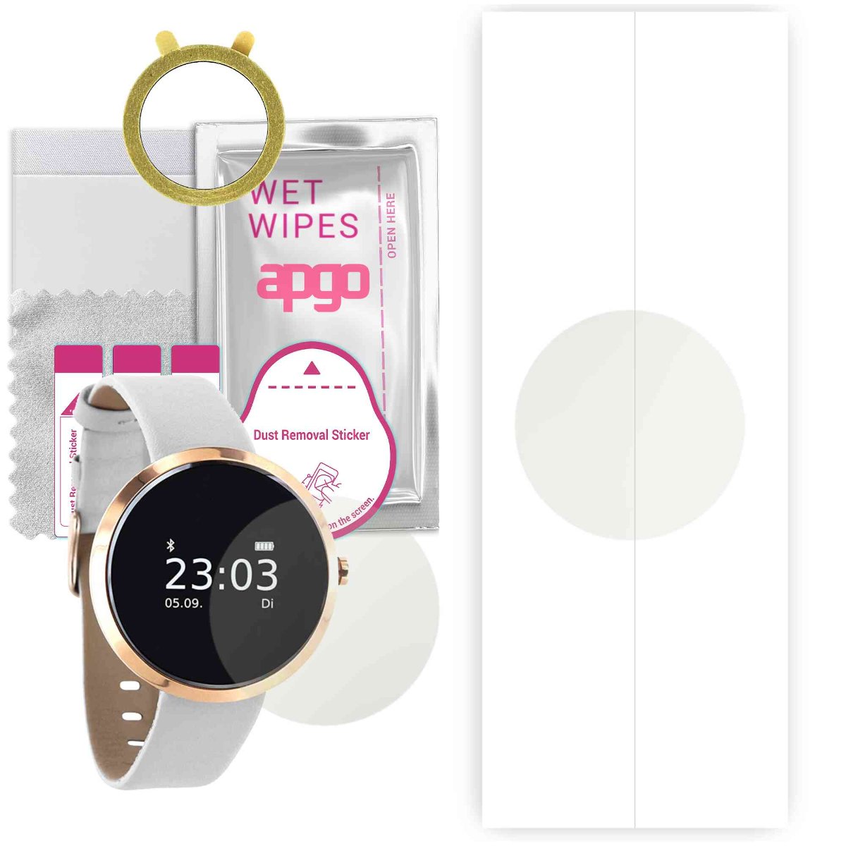 1x Folia hydrożelowa MATOWA do Siona ladies Xlyne 54008 - apgo Smartwatch Hydrogel MATTE Protection Ochrona na ekran smartwatcha