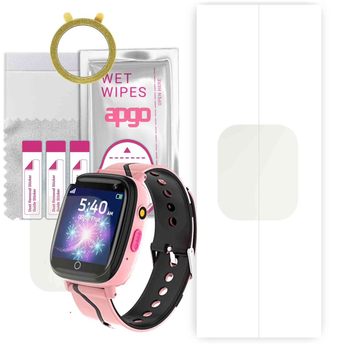 1x Folia hydrożelowa MATOWA do Bauisan X11  - apgo Smartwatch Hydrogel MATTE Protection Ochrona na ekran smartwatcha