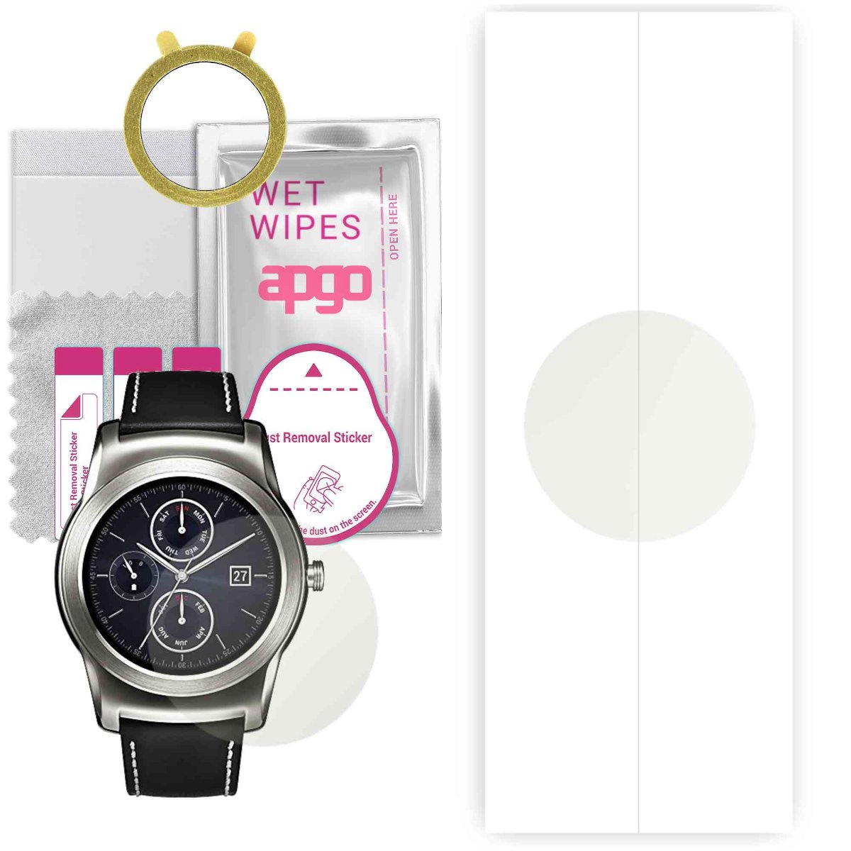 1x Folia hydrożelowa MATOWA do LG W150 - apgo Smartwatch Hydrogel MATTE Protection Ochrona na ekran smartwatcha