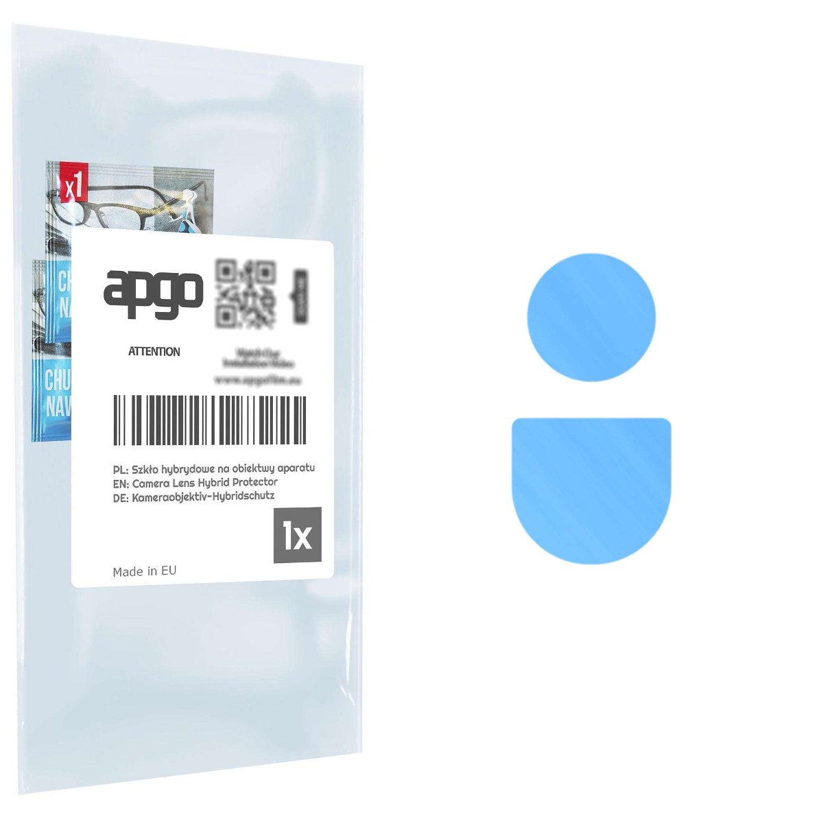 1x Szkło hybrydowe na aparat obiektyw kamerę 9H do Oppo Reno 10 Pro - apgo hybrid Camera Lens Protector