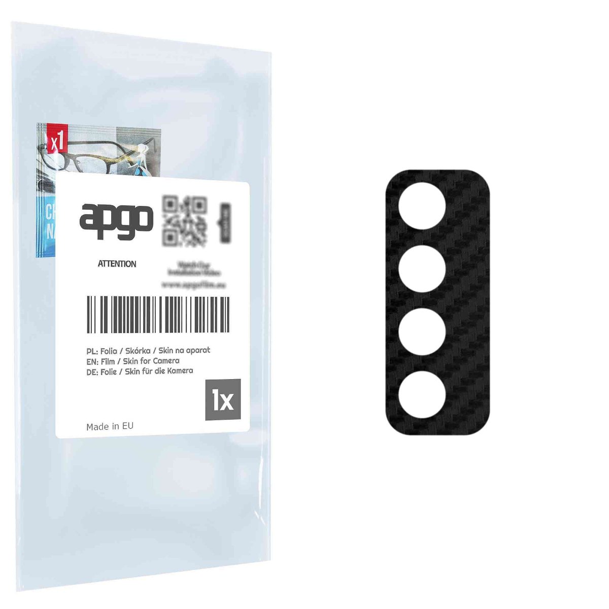 Folia naklejka skórka strukturalna na wyspę aparatu do TCL 20 AX 5G - różne kolory na kamerę, obiektyw apgo SKINS Lens Protector