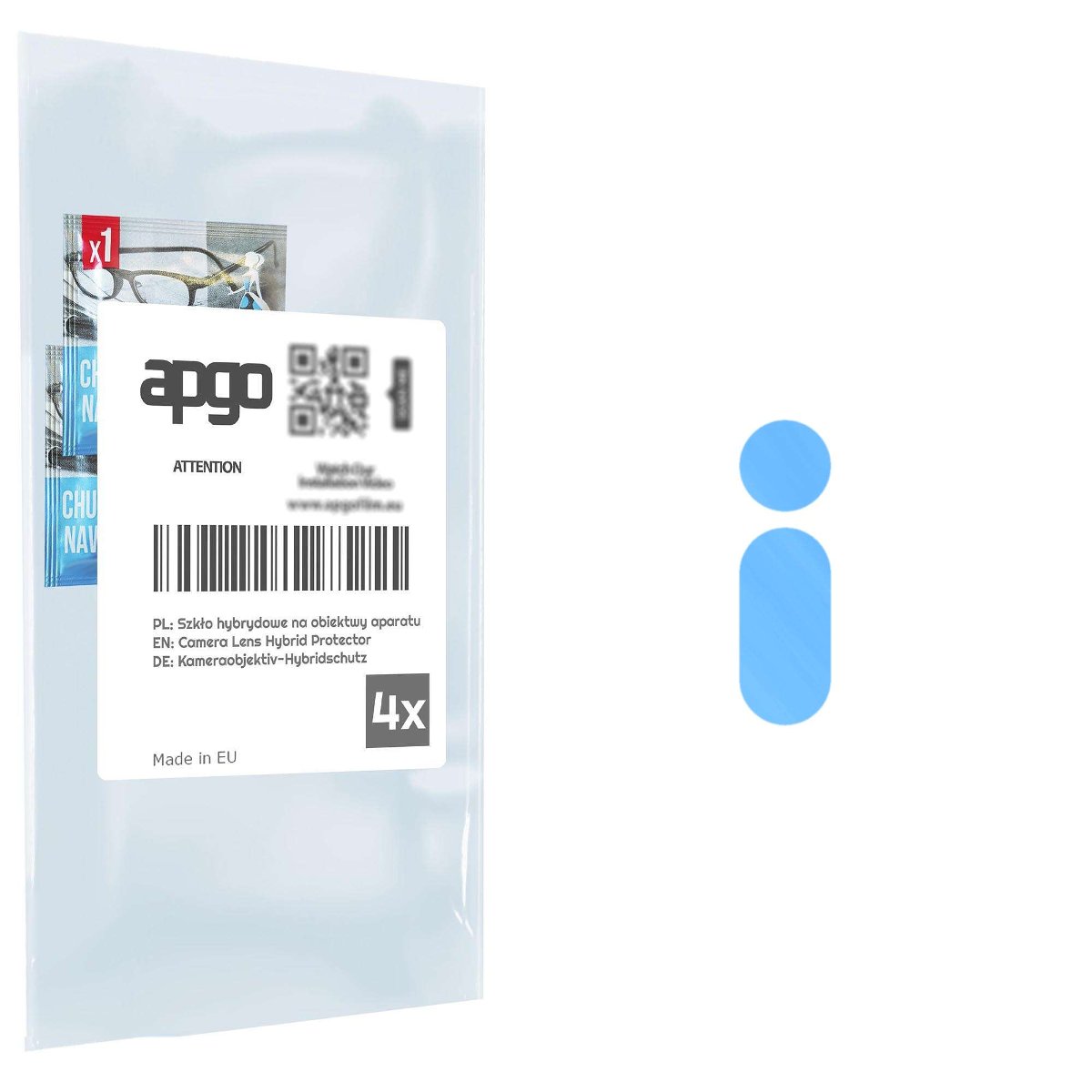 4x Szkło hybrydowe na aparat obiektyw kamerę 9H do Google Pixel Fold - apgo hybrid Camera Lens Protector