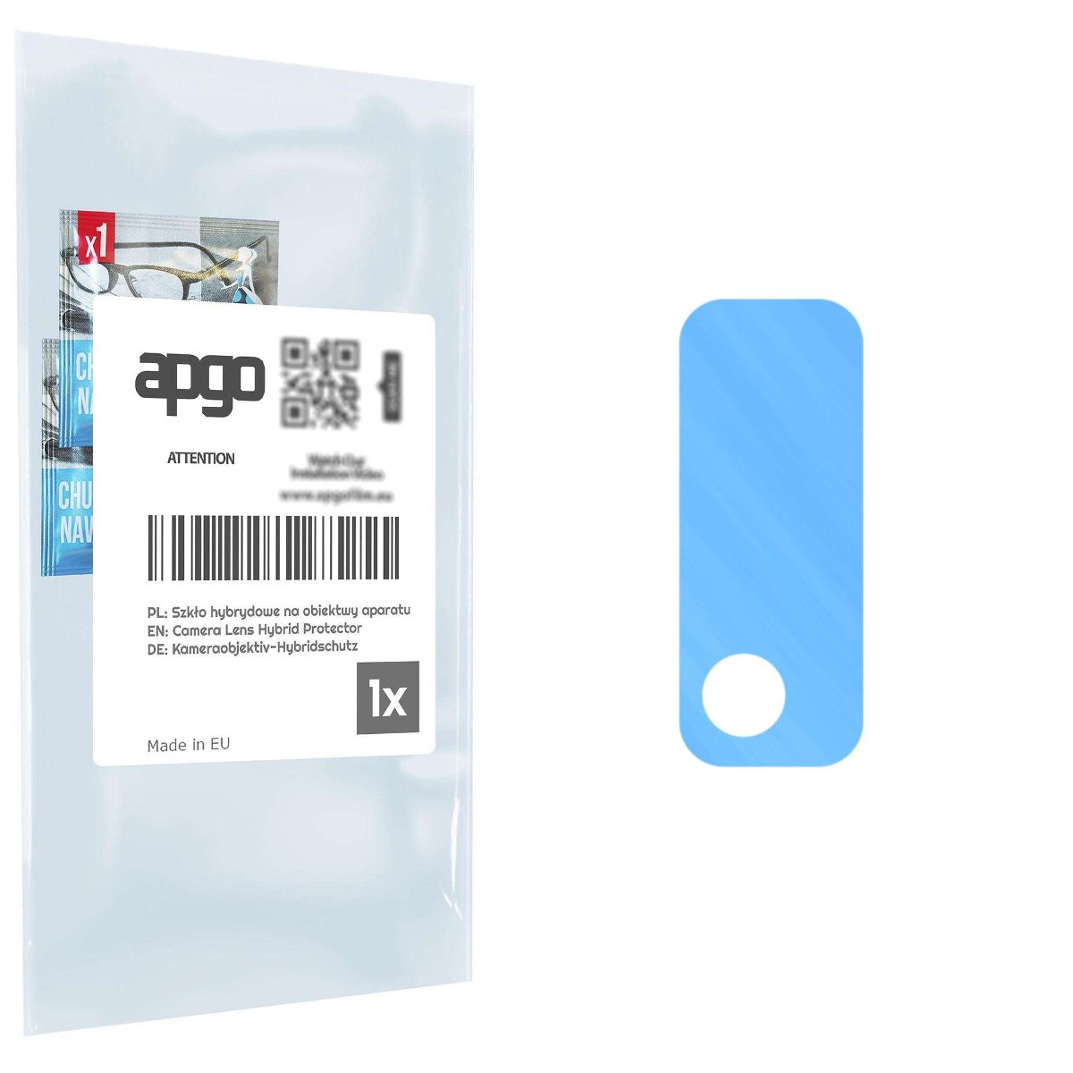 1x Szkło hybrydowe na aparat obiektyw kamerę 9H do TCL 20 AX 5G - apgo hybrid Camera Lens Protector