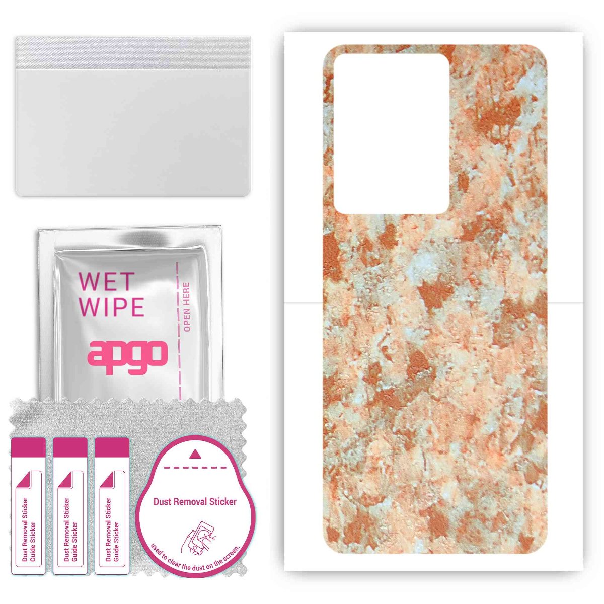 Folia naklejka skórka strukturalna na TYŁ do Vivo iQOO Z7s -  Kamień Piaskowiec - apgo SKINS