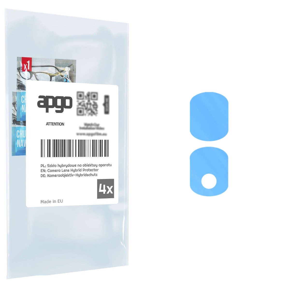 4x Szkło hybrydowe na aparat obiektyw kamerę 9H do Honor 90 Pro - apgo hybrid Camera Lens Protector