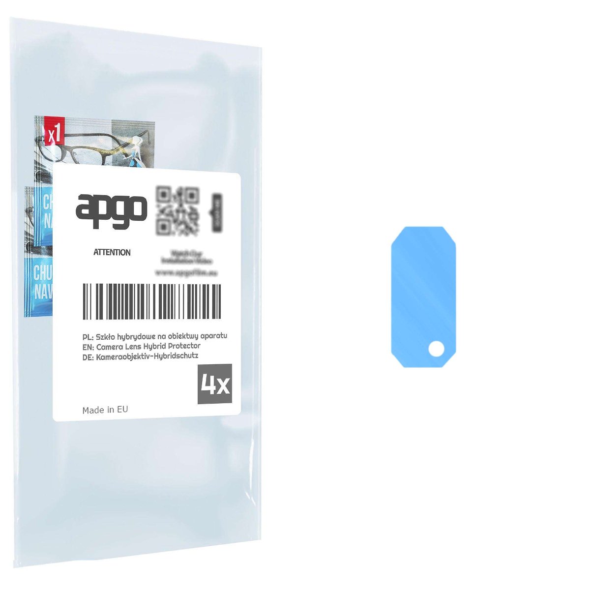 4x Szkło hybrydowe na aparat obiektyw kamerę 9H do Blackview BV9300 - apgo hybrid Camera Lens Protector