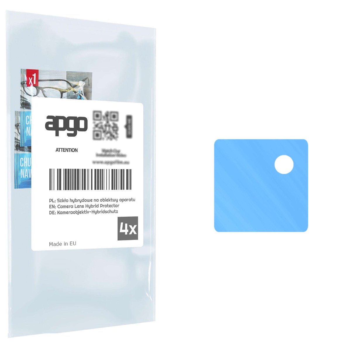 4x Szkło hybrydowe na aparat obiektyw kamerę 9H do Vivo Y27 5G - apgo hybrid Camera Lens Protector