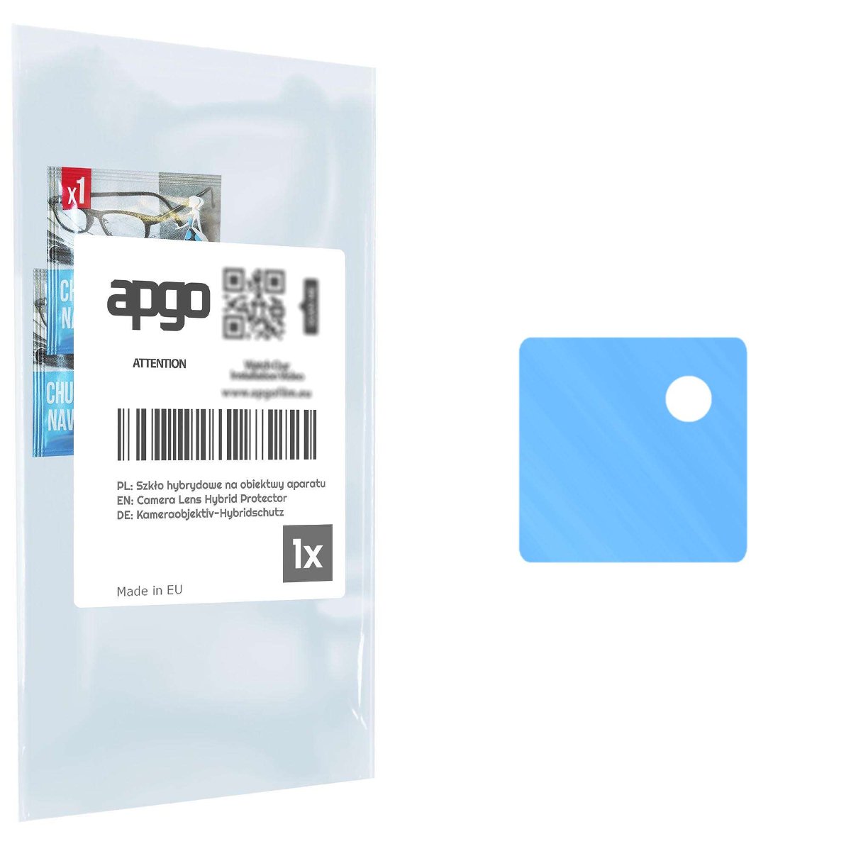 1x Szkło hybrydowe na aparat obiektyw kamerę 9H do Vivo Y27 5G - apgo hybrid Camera Lens Protector