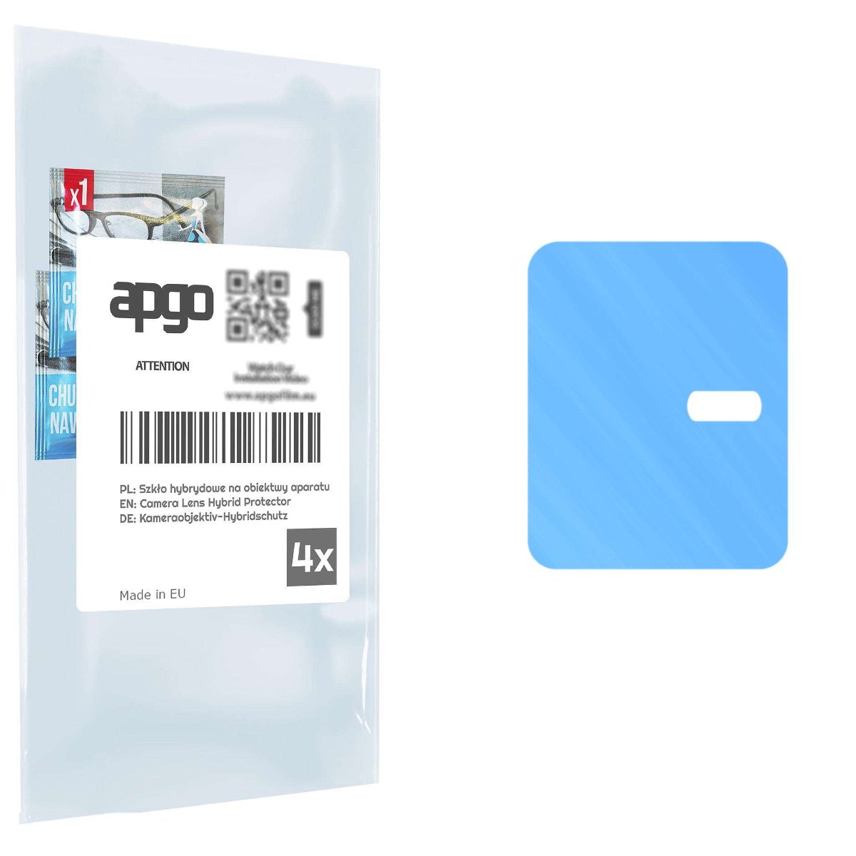 4x Szkło hybrydowe na aparat obiektyw kamerę 9H do Vivo T2x - apgo hybrid Camera Lens Protector