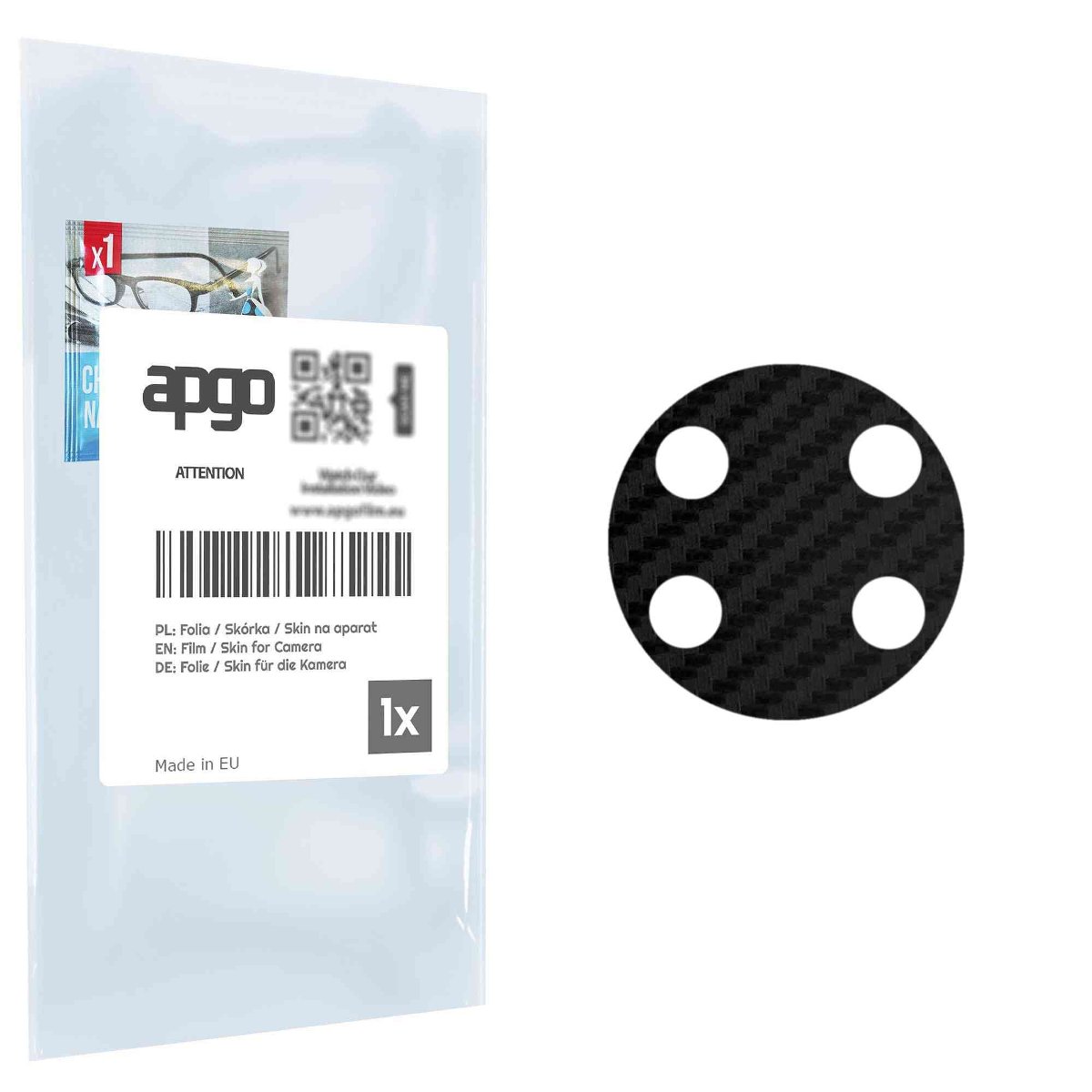 Folia naklejka skórka strukturalna na wyspę aparatu do ZTE Fresh 50 - różne kolory na kamerę, obiektyw apgo SKINS Lens Protector