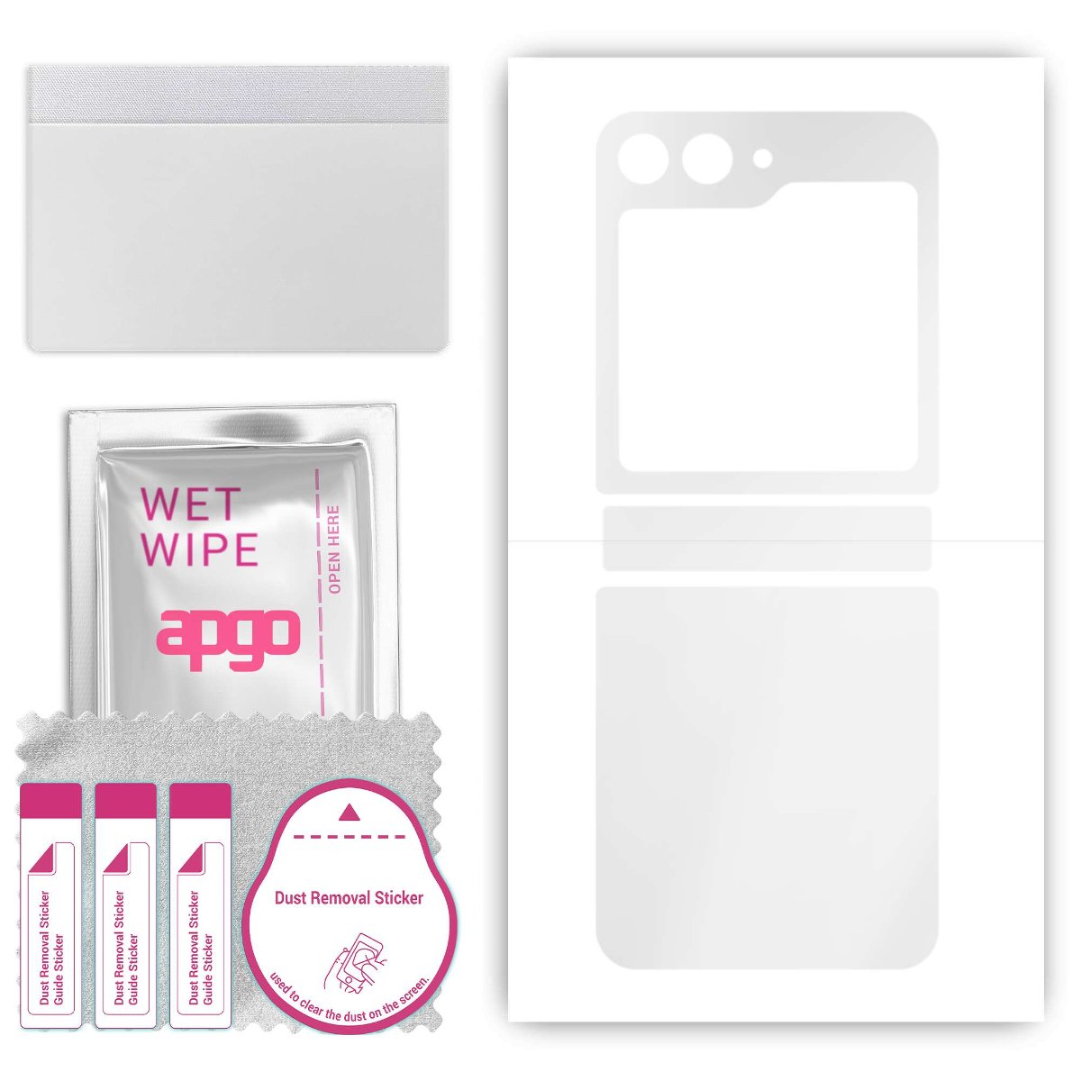 Folia hydrożelowa naklejka przezroczysta na TYŁ do Samsung Galaxy Z Flip5 - apgo hydrogel TPU