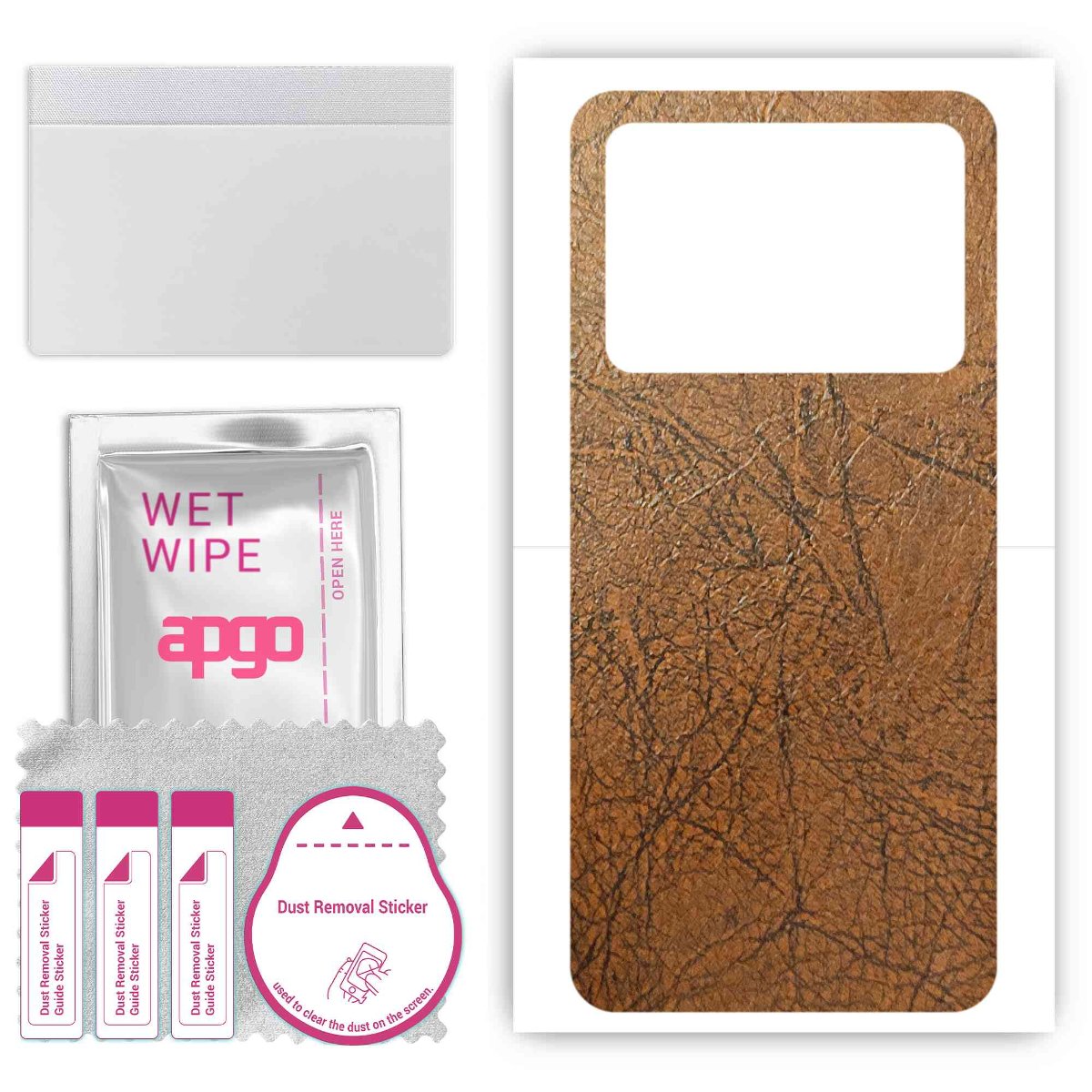 Folia naklejka skórka strukturalna na TYŁ do Umidigi A15 -  Skóra Vintage - apgo SKINS