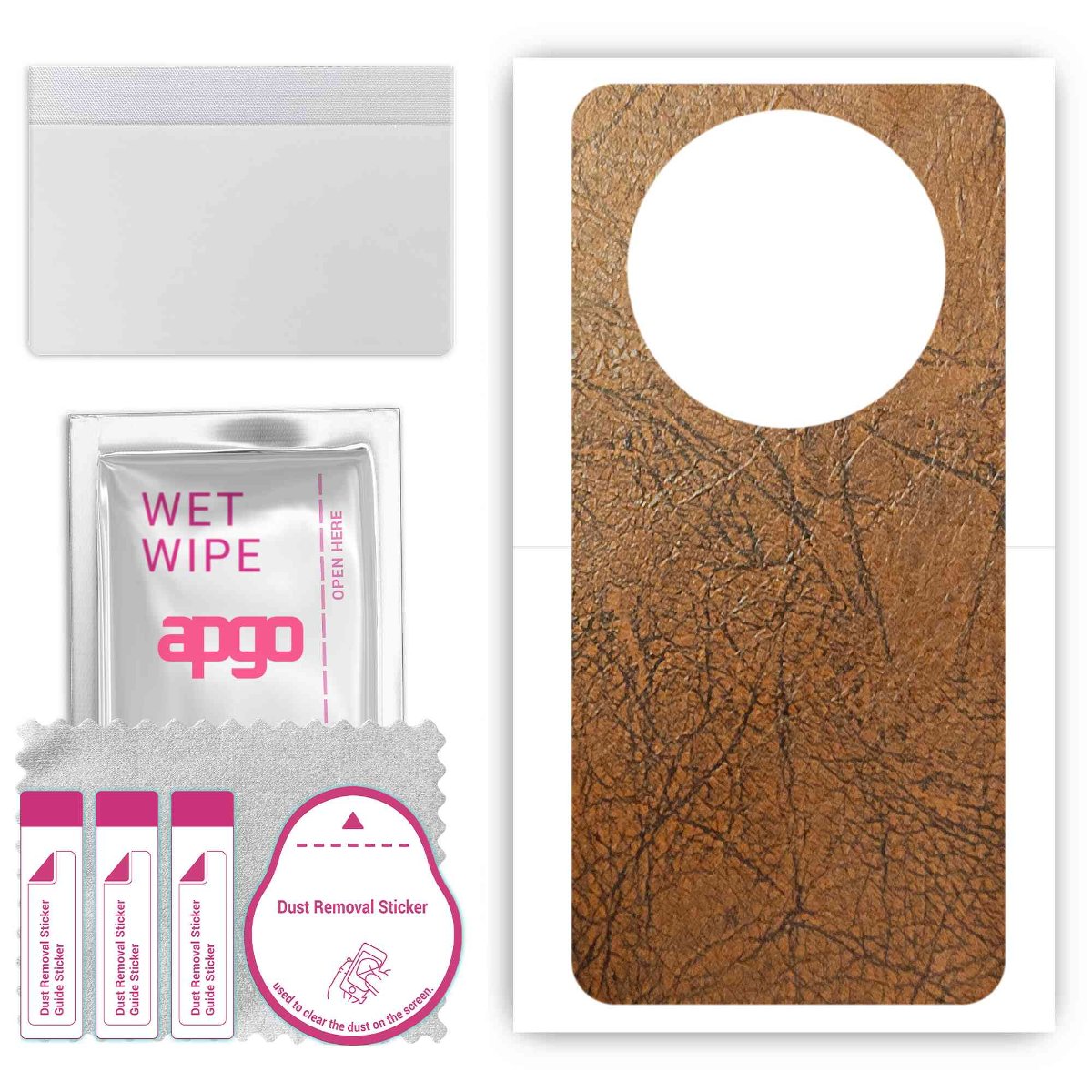 Folia naklejka skórka strukturalna na TYŁ do Sharp Aquos R8 Pro -  Skóra Vintage - apgo SKINS