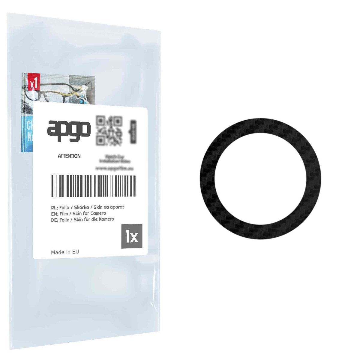 Folia naklejka skórka strukturalna na wyspę aparatu do Sharp Aquos R8 Pro - różne kolory na kamerę, obiektyw apgo SKINS Lens Protector