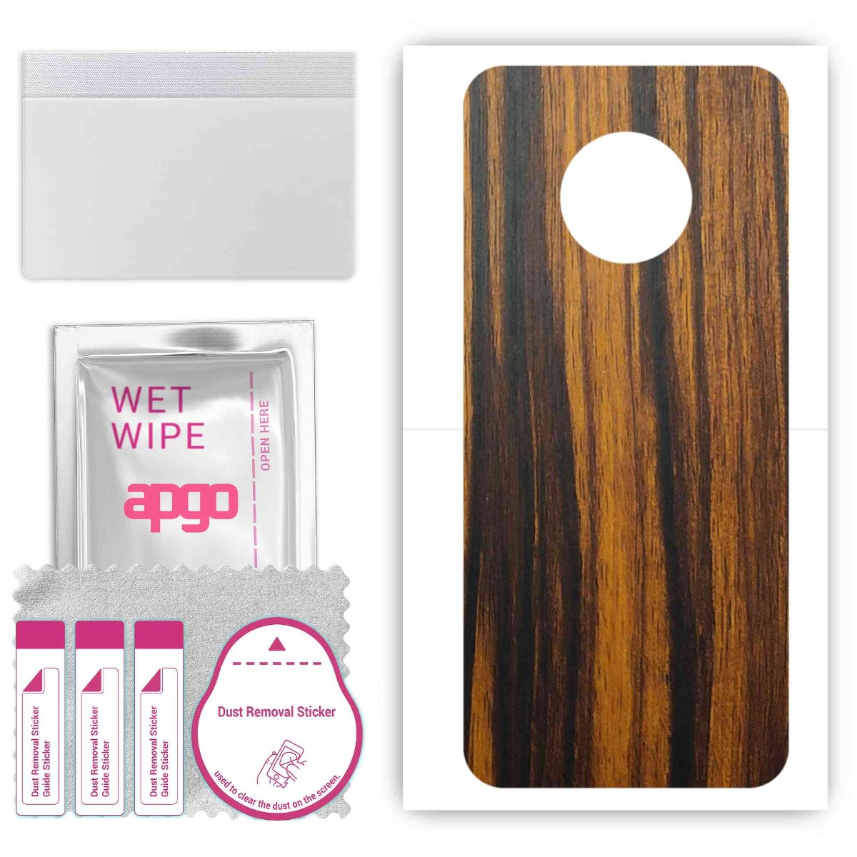 Folia naklejka skórka strukturalna na TYŁ do Nokia C200 -  Drewno Tygrysie - apgo SKINS