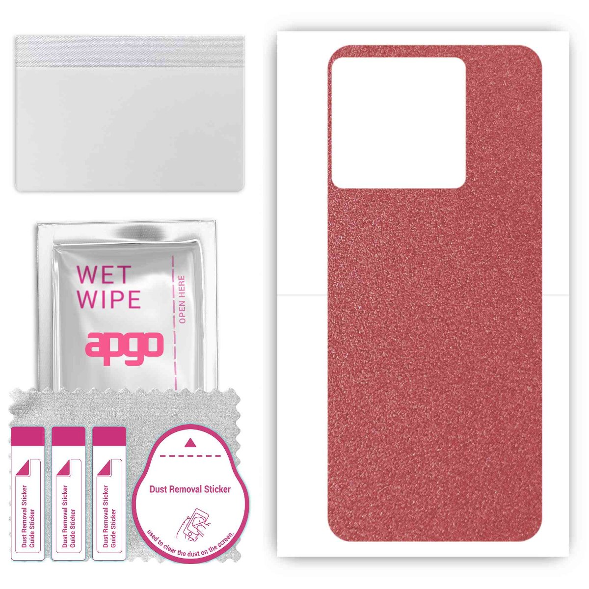 Folia naklejka skórka strukturalna na TYŁ do OnePlus Ace Racing Edition -  Różowy Pastel Matowy Chropowaty Baranek - apgo SKINS