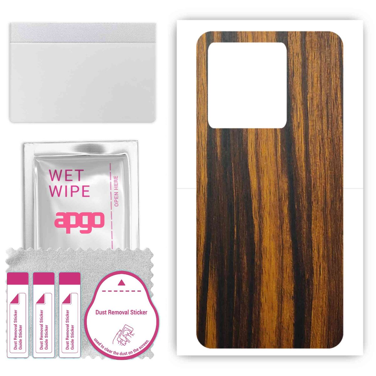 Folia naklejka skórka strukturalna na TYŁ do Vivo Y27 5G -  Drewno Tygrysie - apgo SKINS