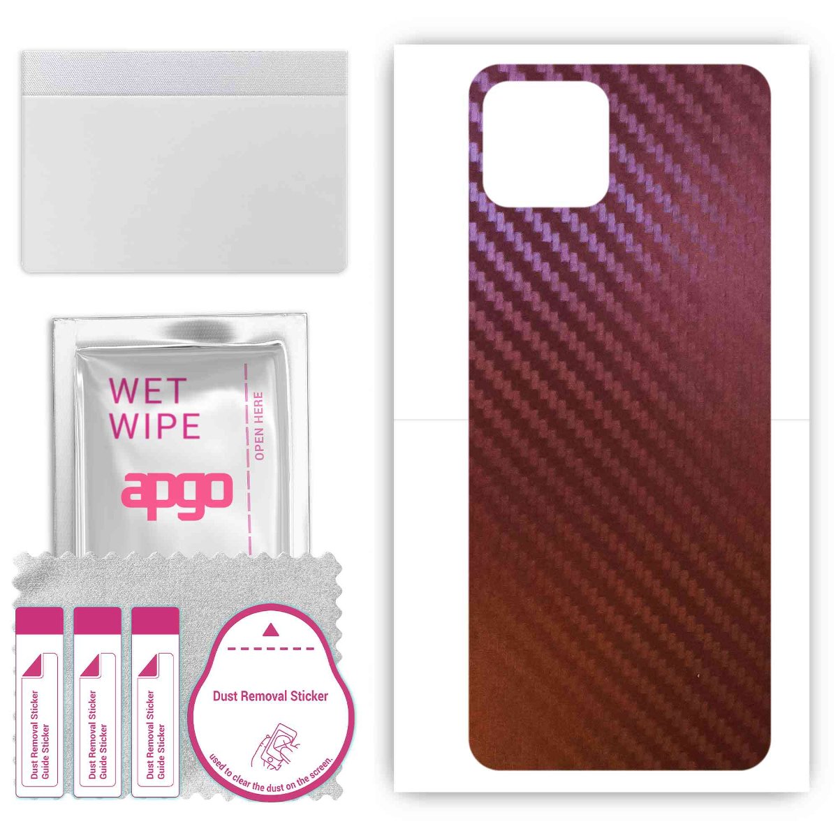 Folia naklejka skórka strukturalna na TYŁ do Infinix Smart 6 Plus -  Carbon Kameleon CAKA5 - apgo SKINS