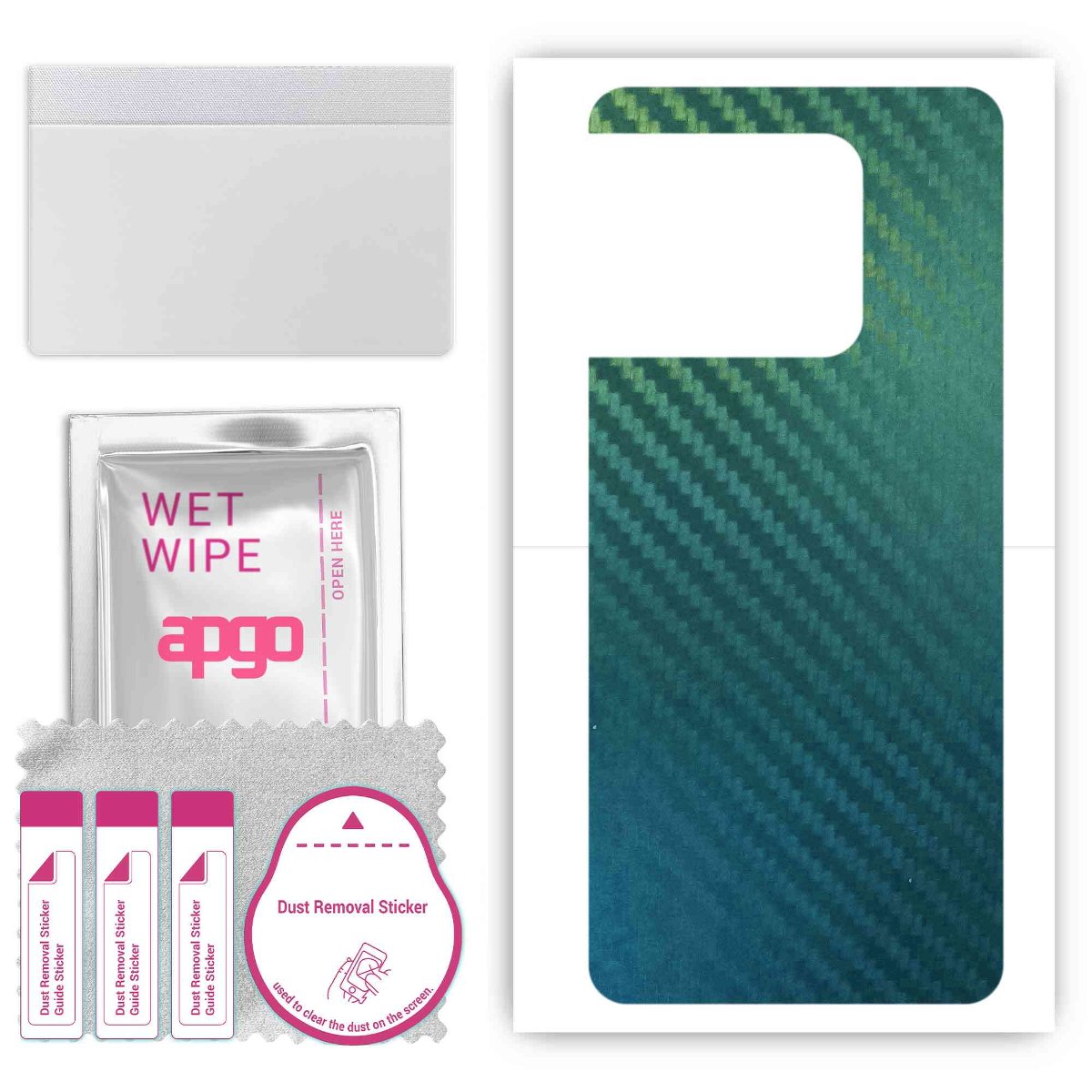 Folia naklejka skórka strukturalna na TYŁ do OnePlus Ace Pro -  Carbon Kameleon CAKA1 - apgo SKINS