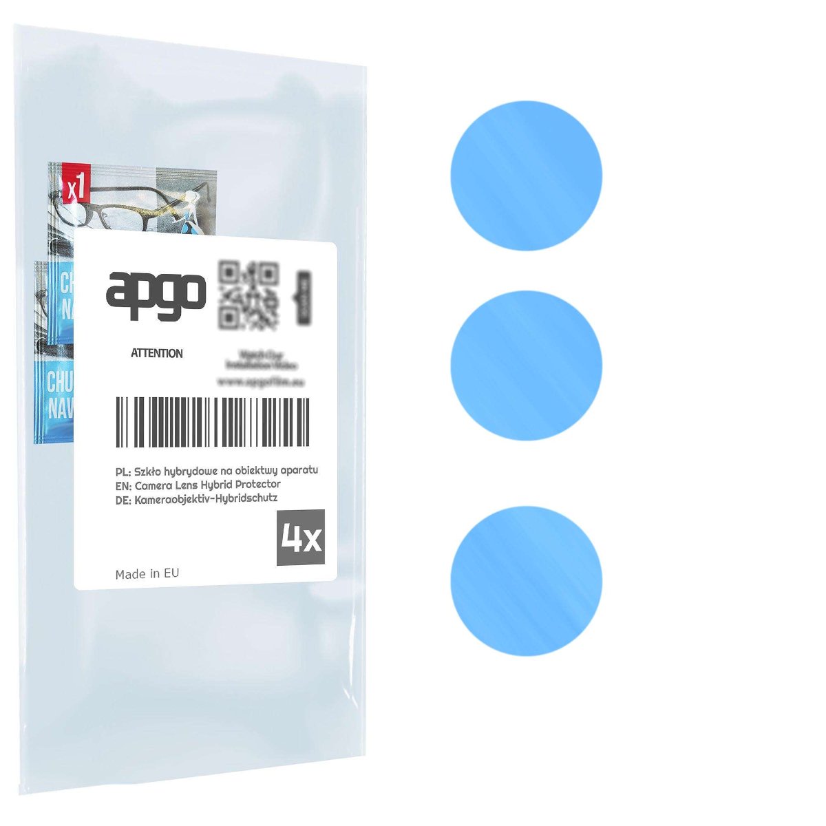 4x Szkło hybrydowe na aparat obiektyw kamerę 9H do Samsung Galaxy Z Fold4 - apgo hybrid Camera Lens Protector