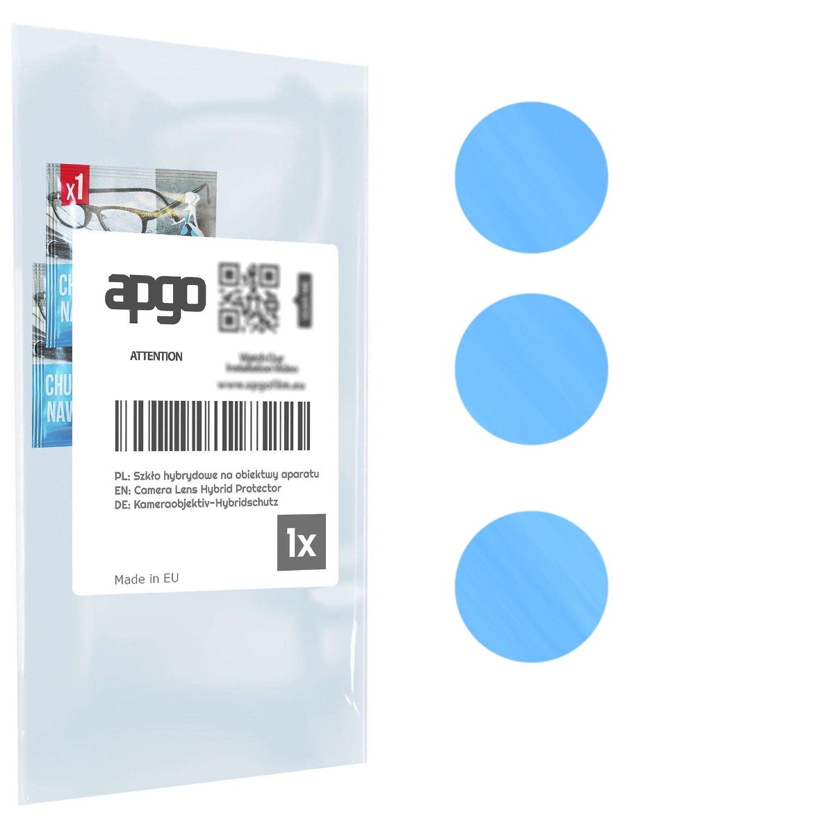 1x Szkło hybrydowe na aparat obiektyw kamerę 9H do Samsung Galaxy Z Fold4 - apgo hybrid Camera Lens Protector