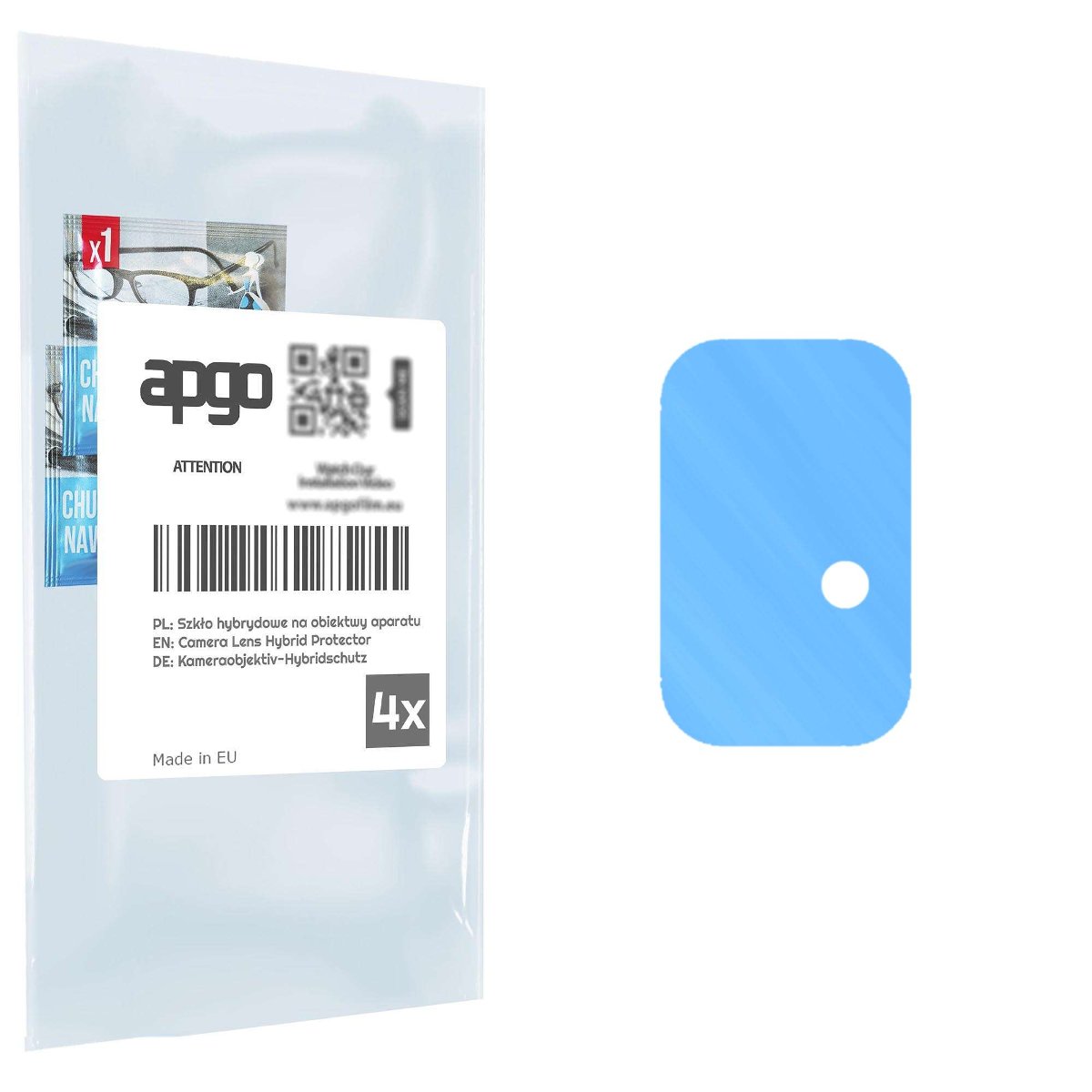 4x Szkło hybrydowe na aparat obiektyw kamerę 9H do HTC Wildfire E Star - apgo hybrid Camera Lens Protector