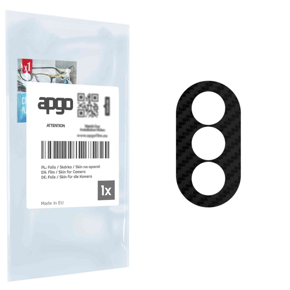 Folia naklejka skórka strukturalna na wyspę aparatu do Motorola Moto G62 - różne kolory na kamerę, obiektyw apgo SKINS Lens Protector