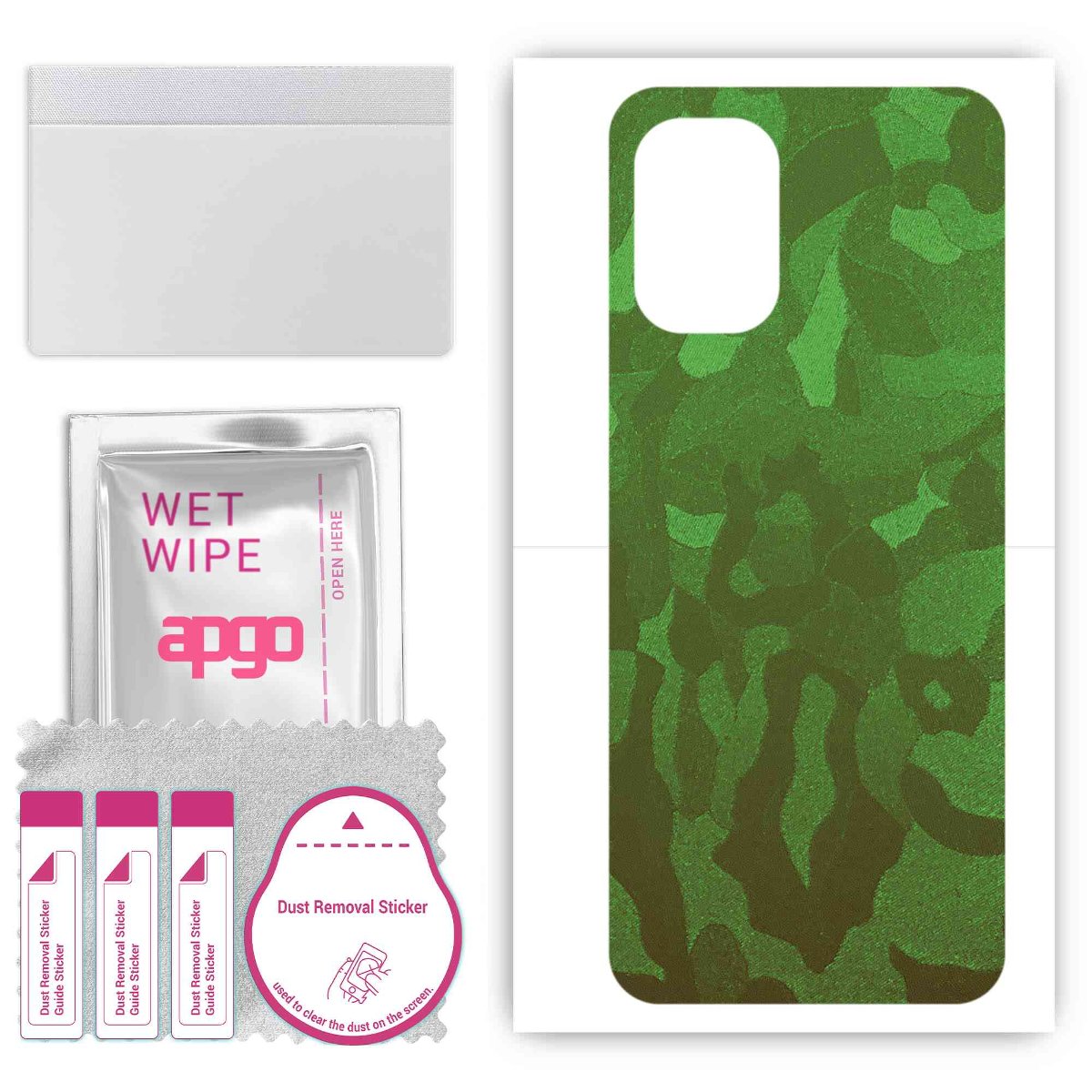 Folia naklejka skórka strukturalna na TYŁ do Nokia G60 5G -  Moro | Camo Zielony - apgo SKINS